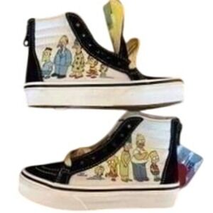 Vans Sneakers x Simpsons 1987-2020 Family Portrait Sk8-Hi Zip Children 11.5K New